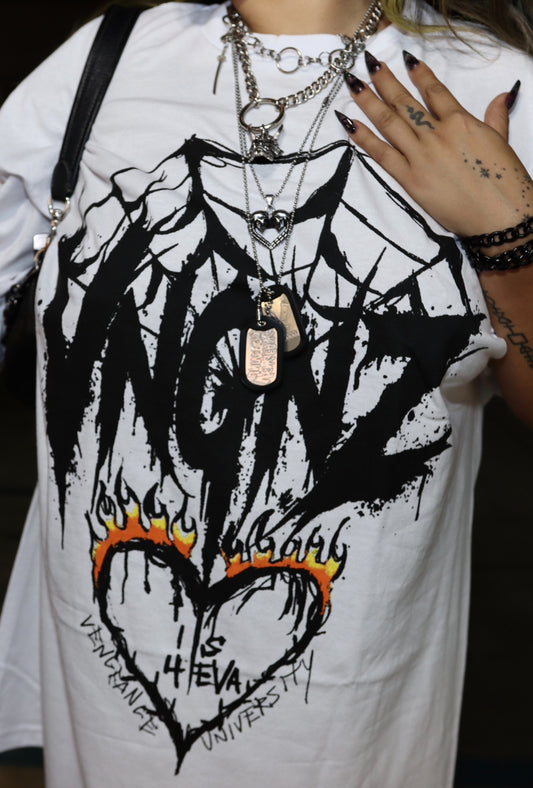 Hearts on Fire Tee (White)