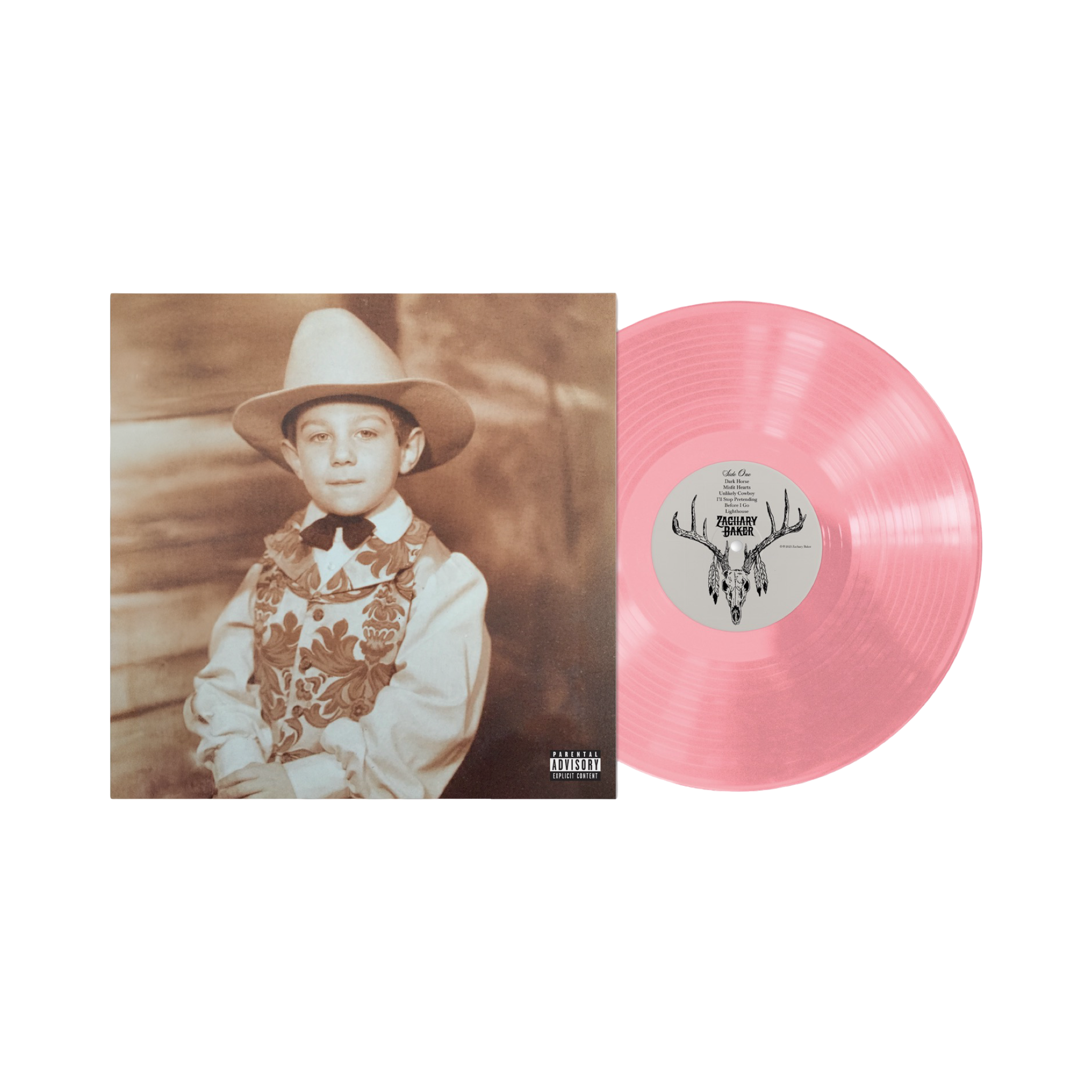 Zachary Baker 'Dark Horse' Clear Pink - Vinyl Record – Vengeance