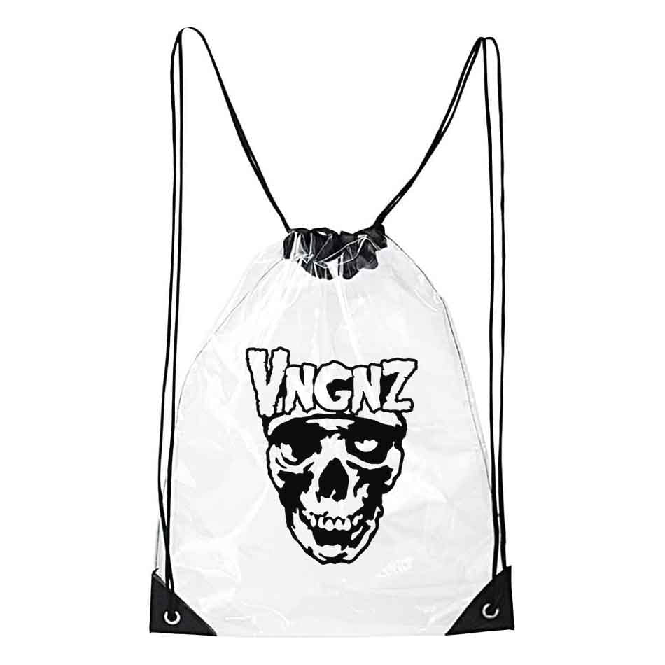 Clear Drawstring Event Bag Back Pack - Trick Or Treat!