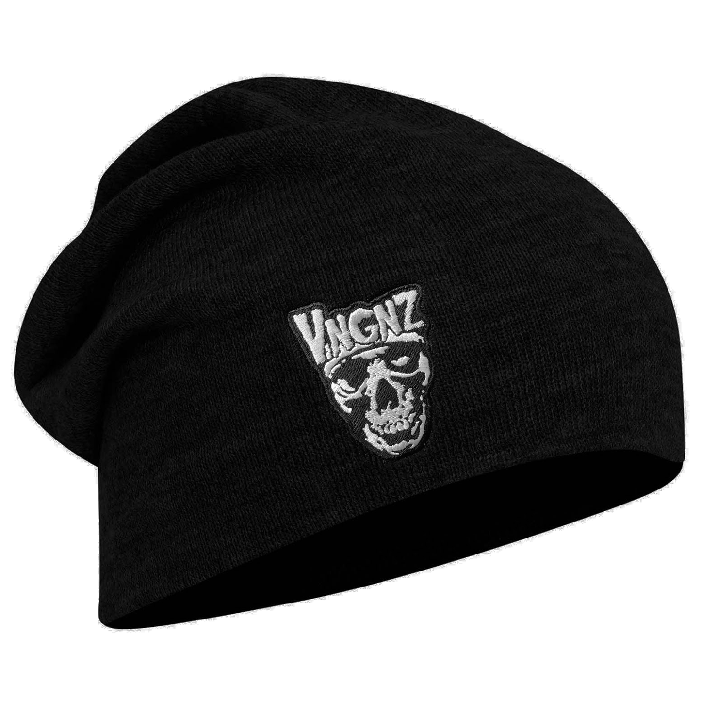 Black VNGNZ Skull Beanie - Grey VNGNZ