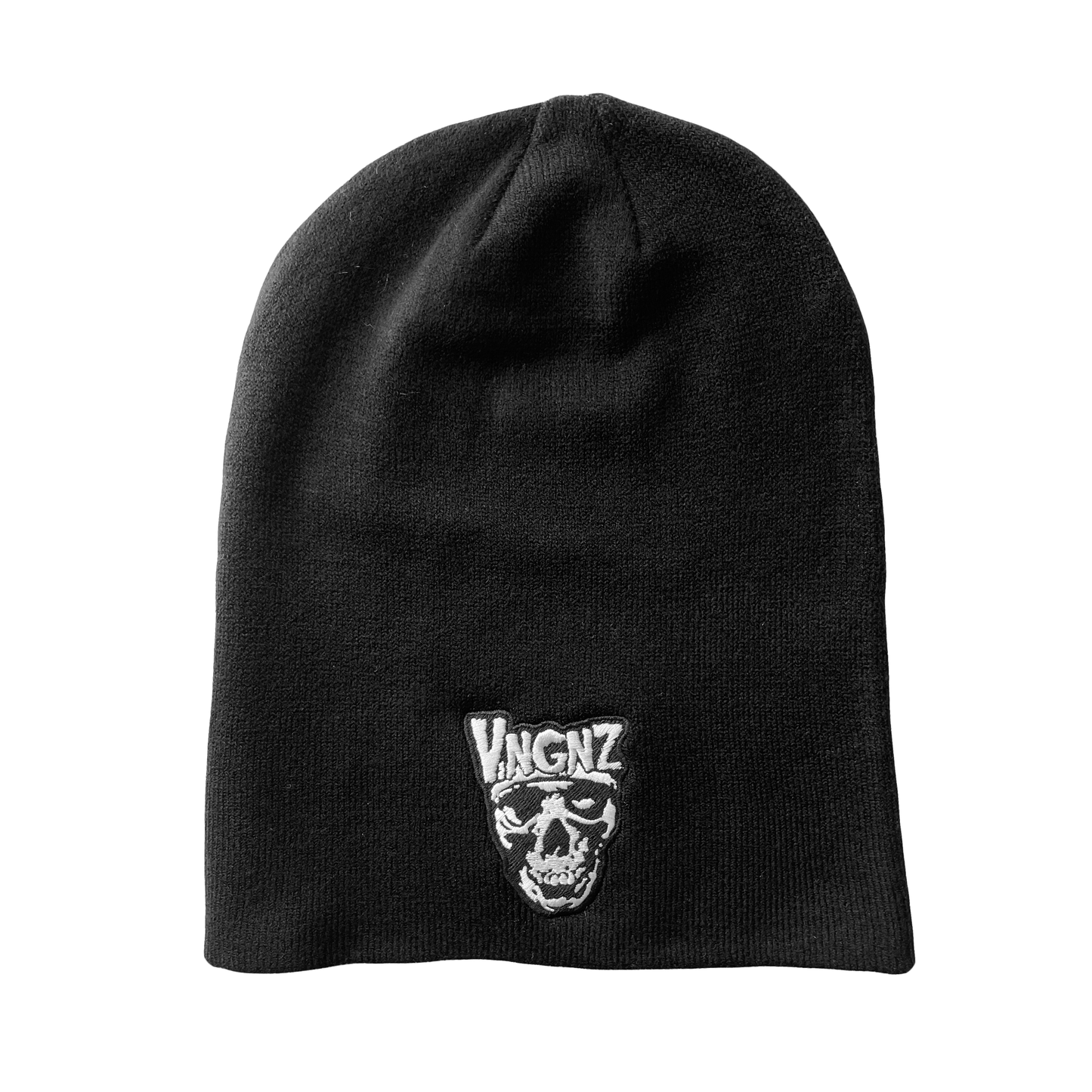 Black VNGNZ Skull Beanie - Grey VNGNZ