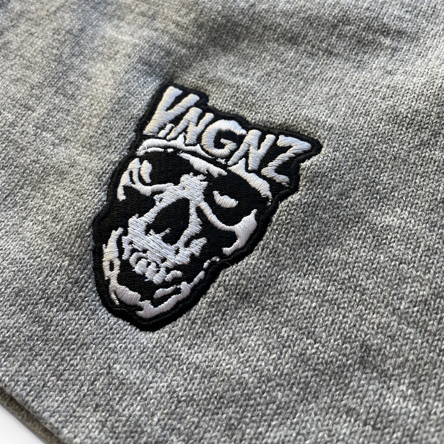 Grey VNGNZ Skull Beanie - Grey VNGNZ