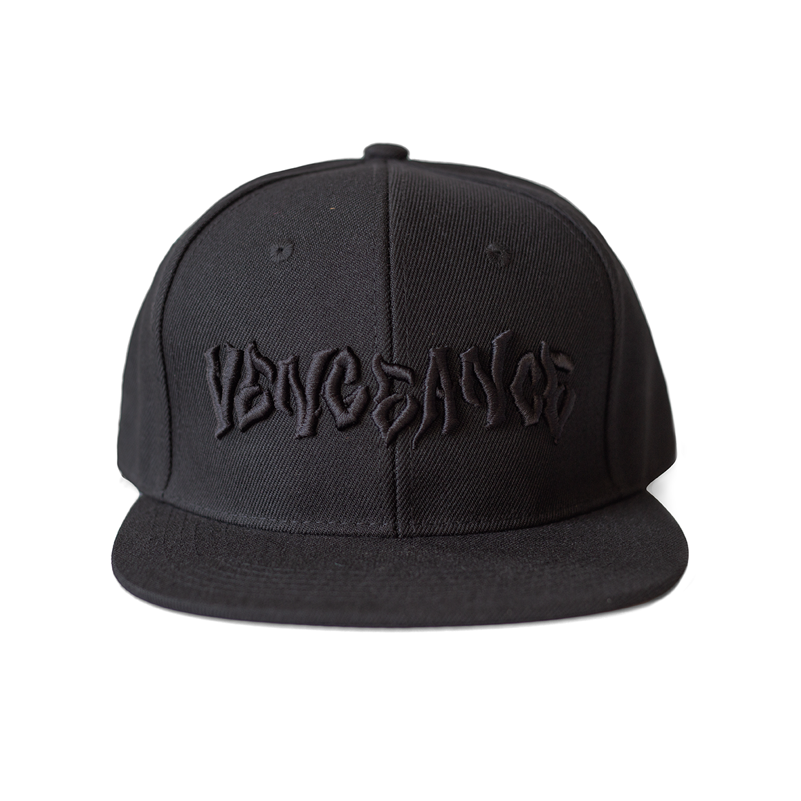 Vengeance Black Embroidered Snapback