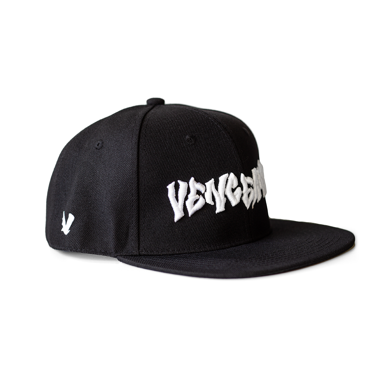 Vengeance White Embroidered Snapback