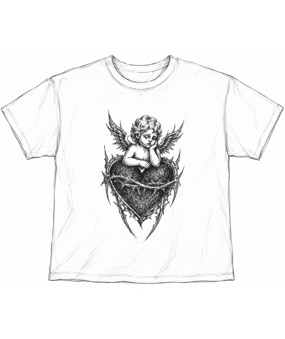 DL x VU Cupid White Tee