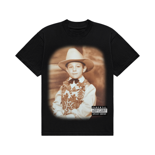 Unlikely Cowboy Portrait Tee (Black)