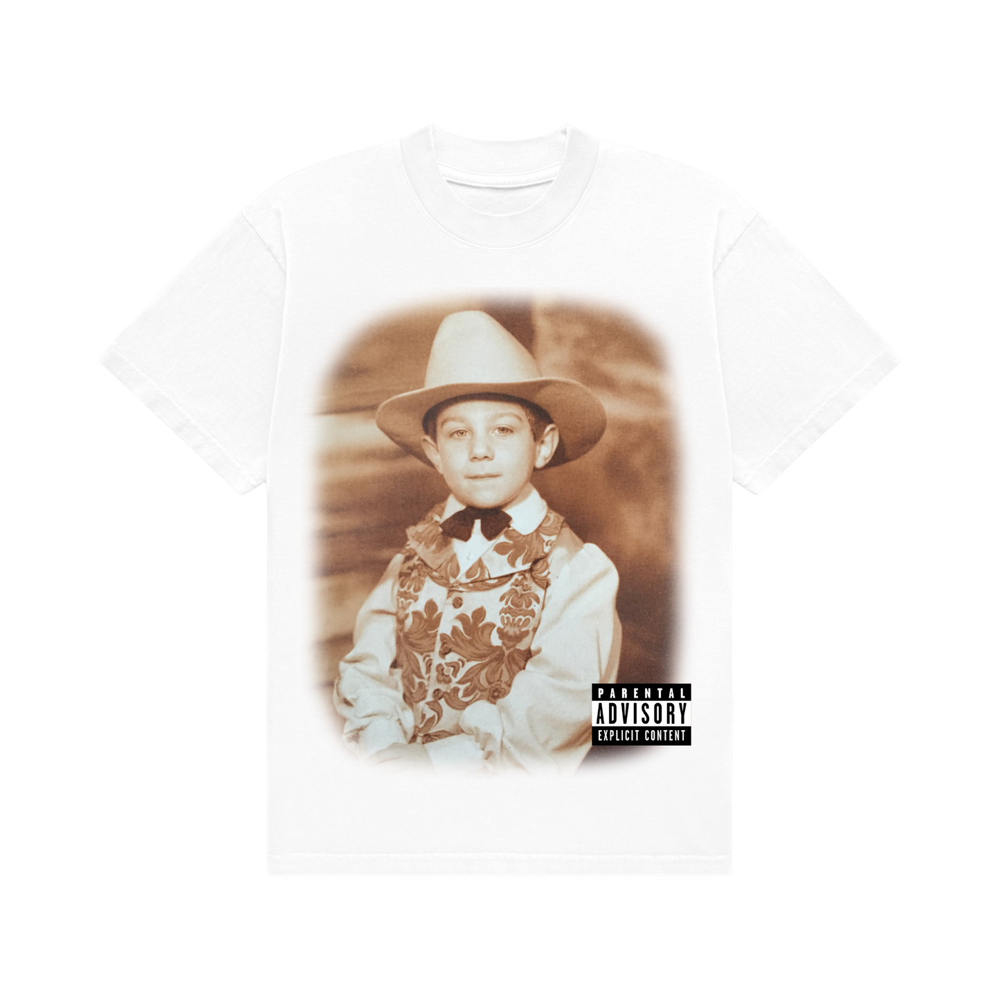 Unlikely Cowboy Portrait Tee (White)
