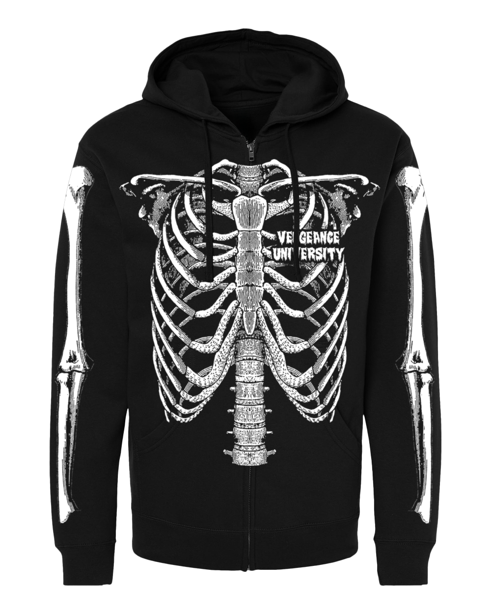 Loyal to the Bones Midweight Zip-Up Hoodie – Vengeance University Loyal to the Bones Midweight Zip-Up Hoodie – Vengeance University
