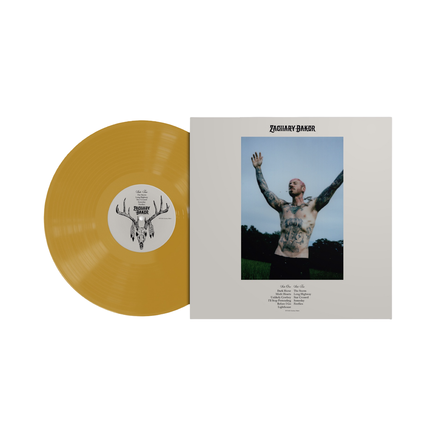 Zachary Baker 'Dark Horse' Gold - Vinyl Record
