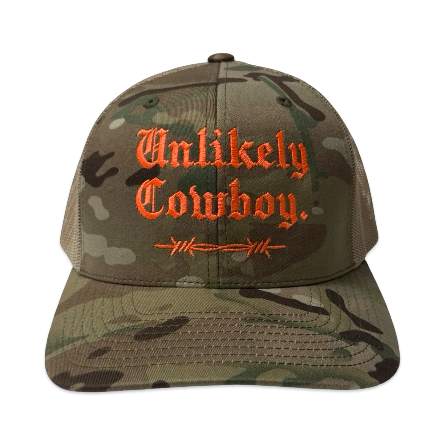 Unlikely Cowboy Camo Trucker Hat