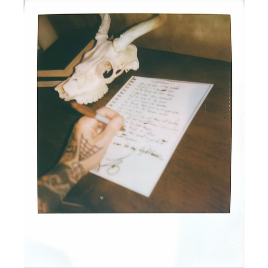 Limited Edition Hand Signed Lighthouse Lyric Sheet